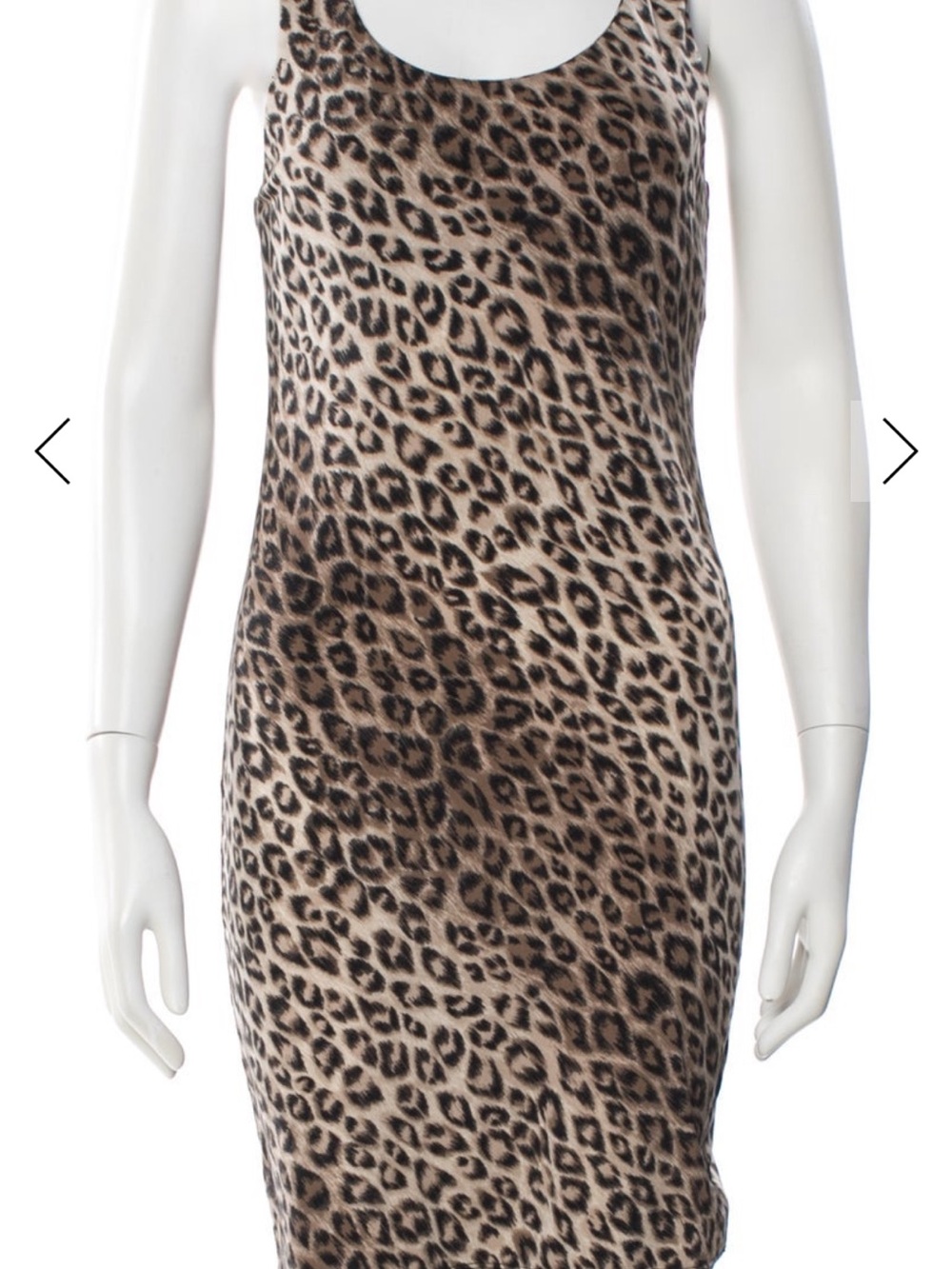 Alice + Olivia Leopard Print Sleeveless Bodycon Dress - Brown/Black